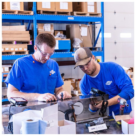 Two coworkers working on the same project together