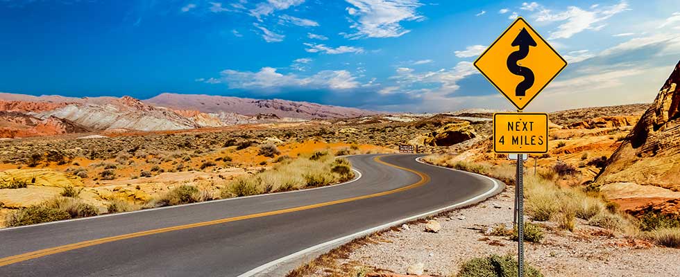 Sign post in the desert